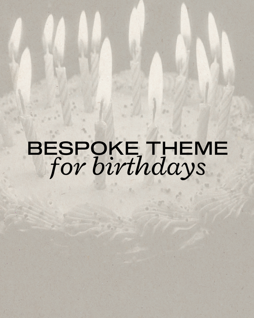 Custom Birthday Party Theme Board